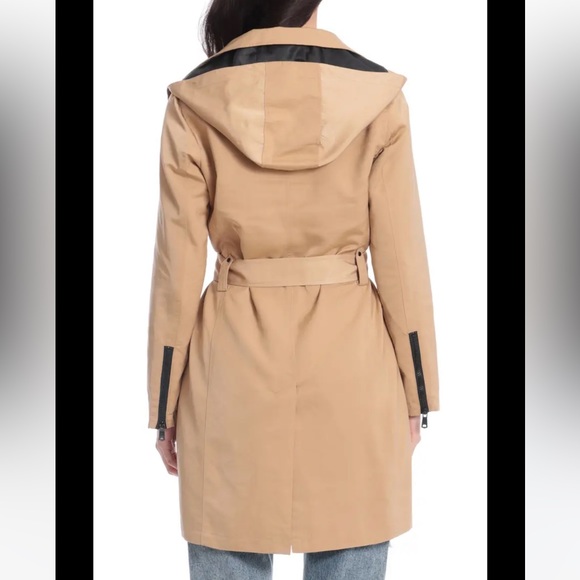 Avec Les Filles Belted Moto Rain Jacket - Picture 3 of 6